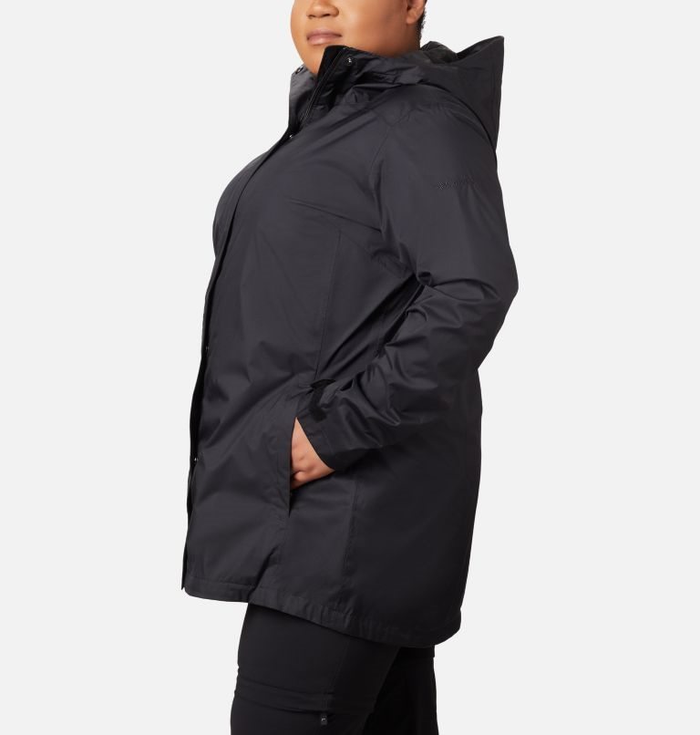 Women's Columbia Splash A Little II Jackets Black | Plus Size CA-Y1C38